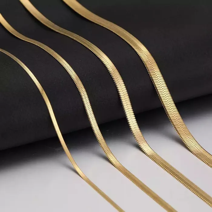 Get Signatured Necklaces Herringbone Necklace