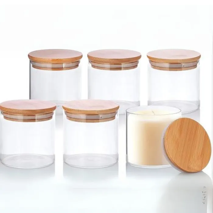 Glass Candle Jars With Wooden Lid For Candle Making 3 variants Resin Art Hub Necklaces Glass Candle Jars With Wooden Lid For Candle Making 3 variants Resin Art Hub Necklaces