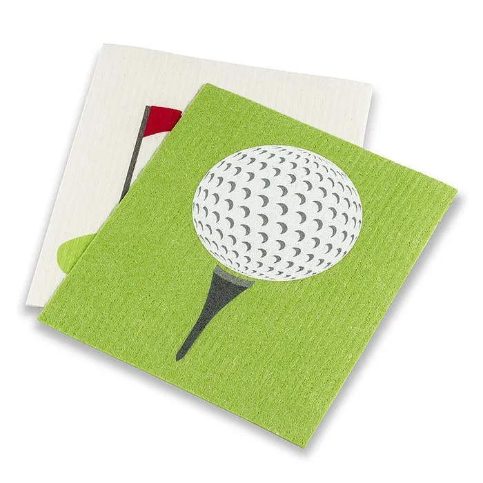 Golf Ball Green Dishcloths Set2 Abbott Earrings