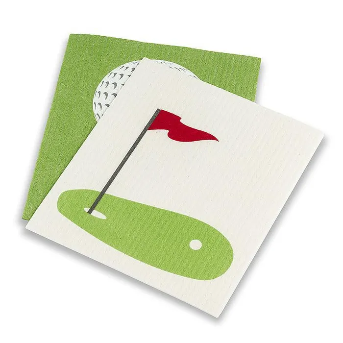 Golf Ball Green Dishcloths Set2 Abbott Earrings