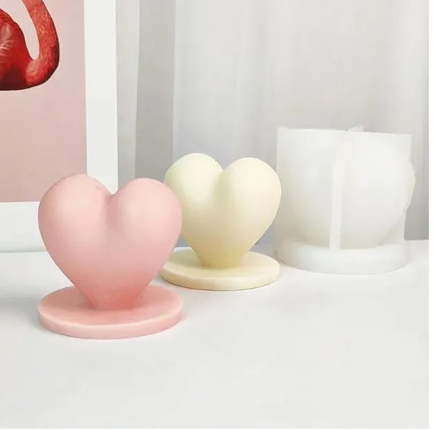 Heartshaped Candle Silicone Mold for Candle Making Resin Art Hub Necklaces