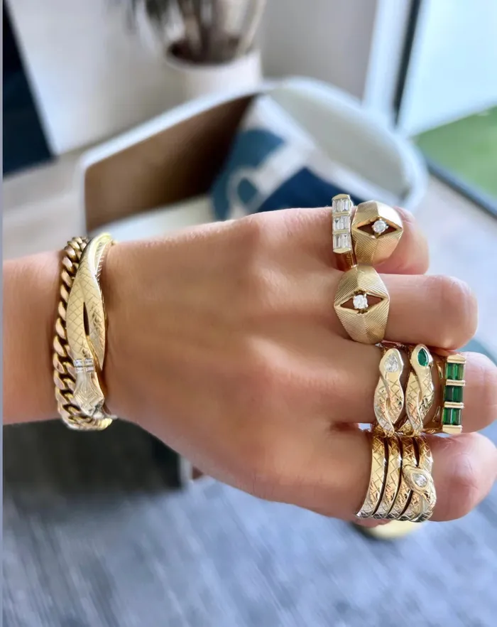 Helena Rose Rhombus Ring Rings