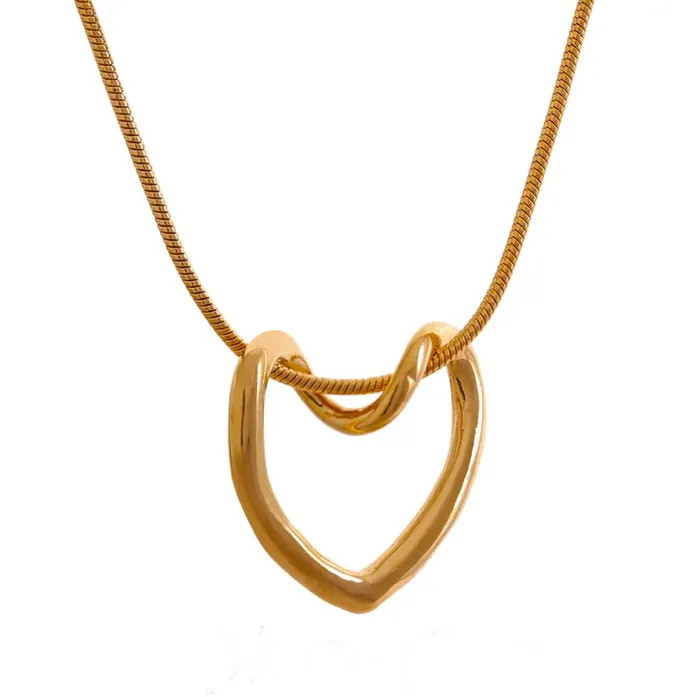 Hollow Heart Pendant Yapup Necklaces