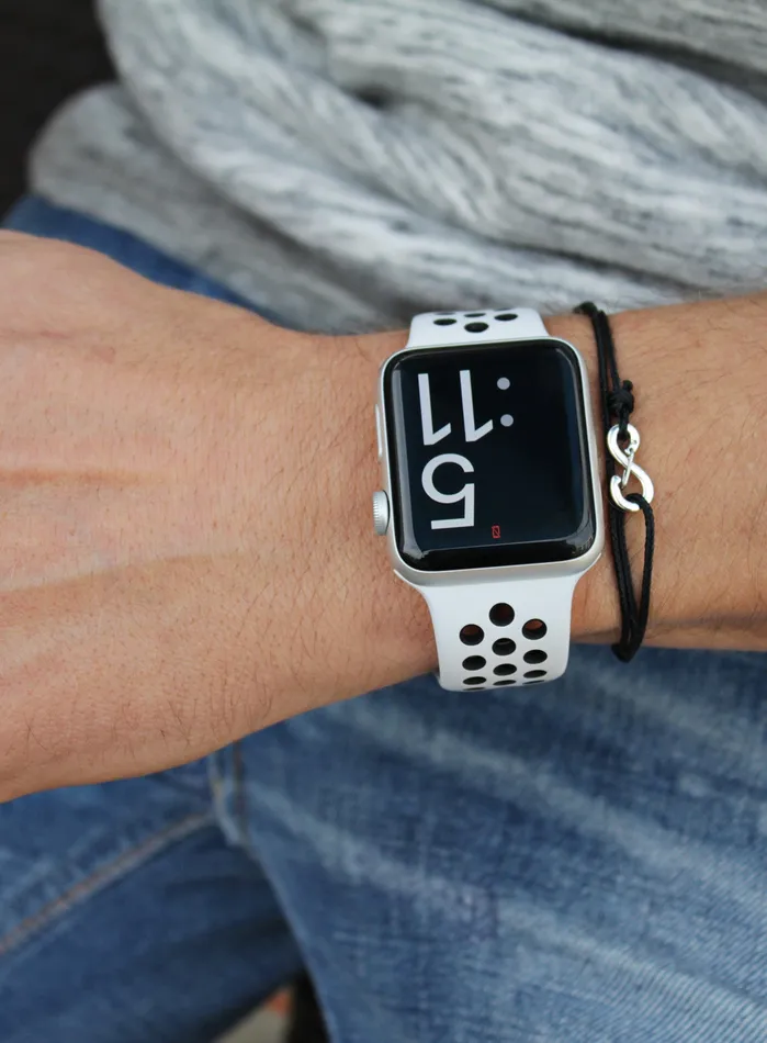 Infinity Bracelet Black cord mens bracelet with silver clasp We Are All Smith Bracelets