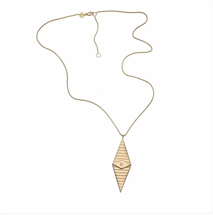 Jennifer Zeuner Necklaces NAVA VERTICAL NECKLACE