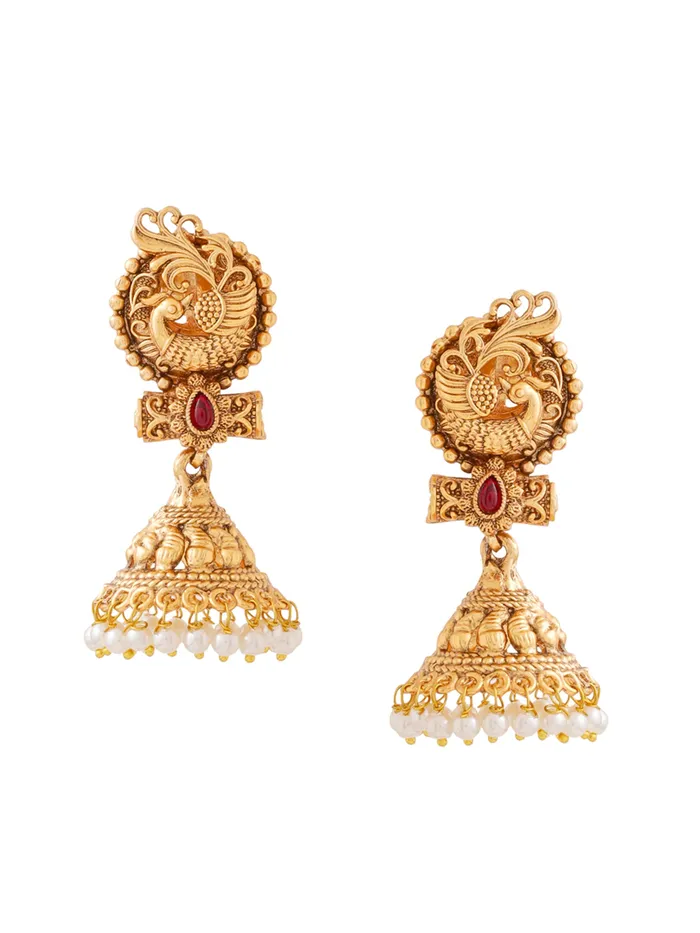 Jhumka Earrings Traditional Gold Plated Design 5cm x 2cm Elegant Gold for Women Yellow Chimes Bracelets Jhumka Earrings Traditional Gold Plated Design 5cm x 2cm Elegant Gold for Women Yellow Chimes Bracelets