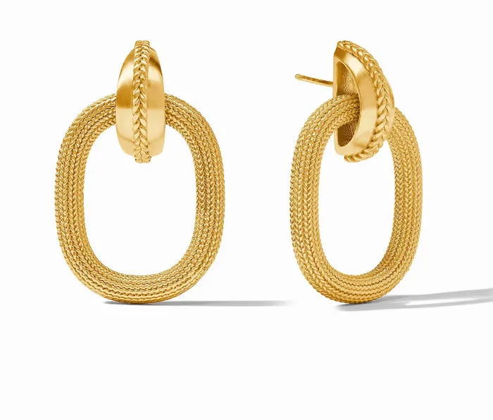 JULIE VOS Earrings Cheval Doorknocker Earring