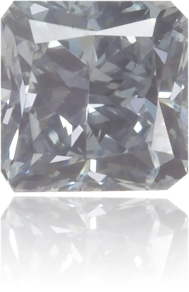 Langerman Diamonds Earrings Natural Blue Diamond Square 015 ct Polished