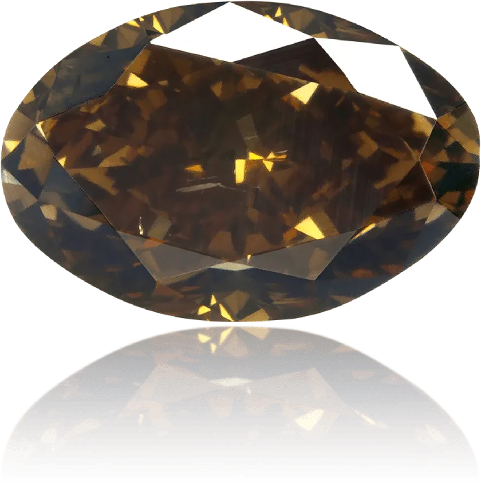 Langerman Diamonds Earrings Natural Brown Diamond Oval 106 ct Polished