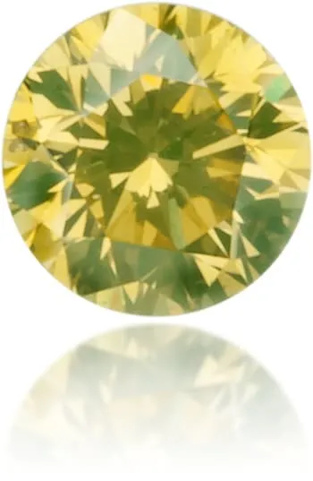 Langerman Diamonds Earrings Natural Green Diamond Round 012 ct Polished