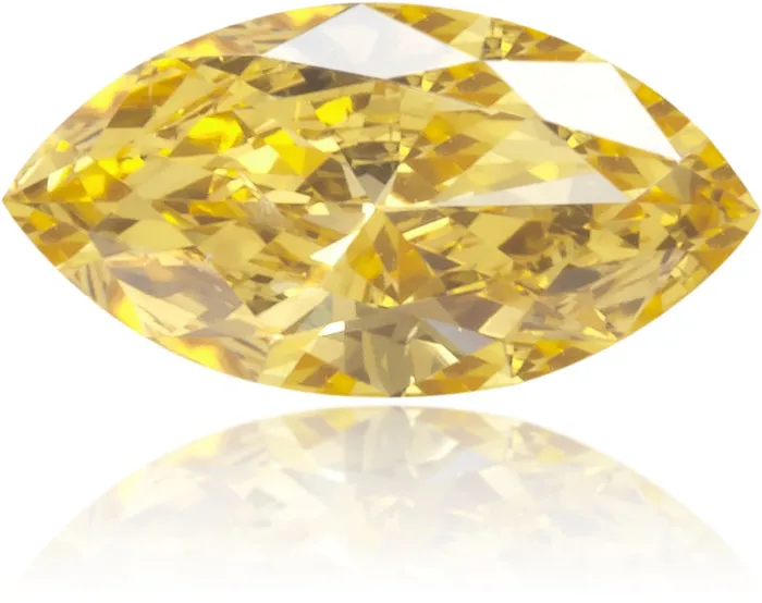 Langerman Diamonds Earrings Natural Orange Diamond Marquise 014 ct Polished