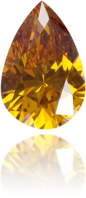 Langerman Diamonds Earrings Natural Orange Diamond Pear Shape 031 ct Polished Langerman Diamonds Earrings Natural Orange Diamond Pear Shape 031 ct Polished