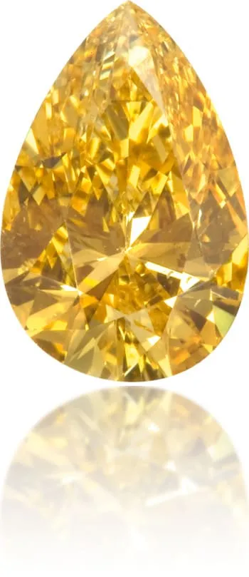 Langerman Diamonds Earrings Natural Orange Diamond Pear Shape 093 ct Polished Langerman Diamonds Earrings Natural Orange Diamond Pear Shape 093 ct Polished