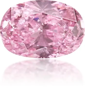 Langerman Diamonds Earrings Natural Pink Diamond Oval 018 ct Polished