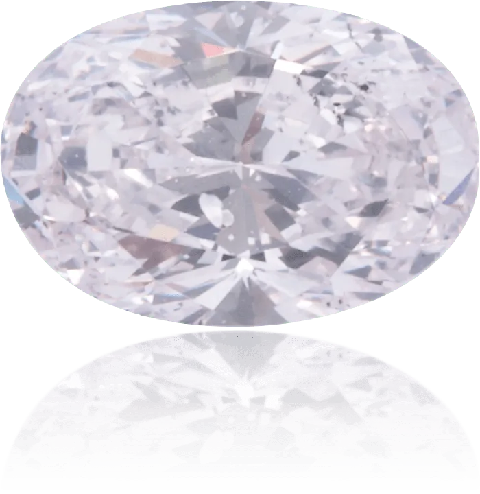 Langerman Diamonds Earrings Natural Pink Diamond Oval 105 ct Polished