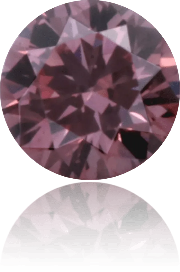 Langerman Diamonds Earrings Natural Pink Diamond Round 008 ct Polished