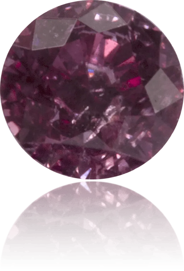 Langerman Diamonds Earrings Natural Pink Diamond Round 013 ct Polished