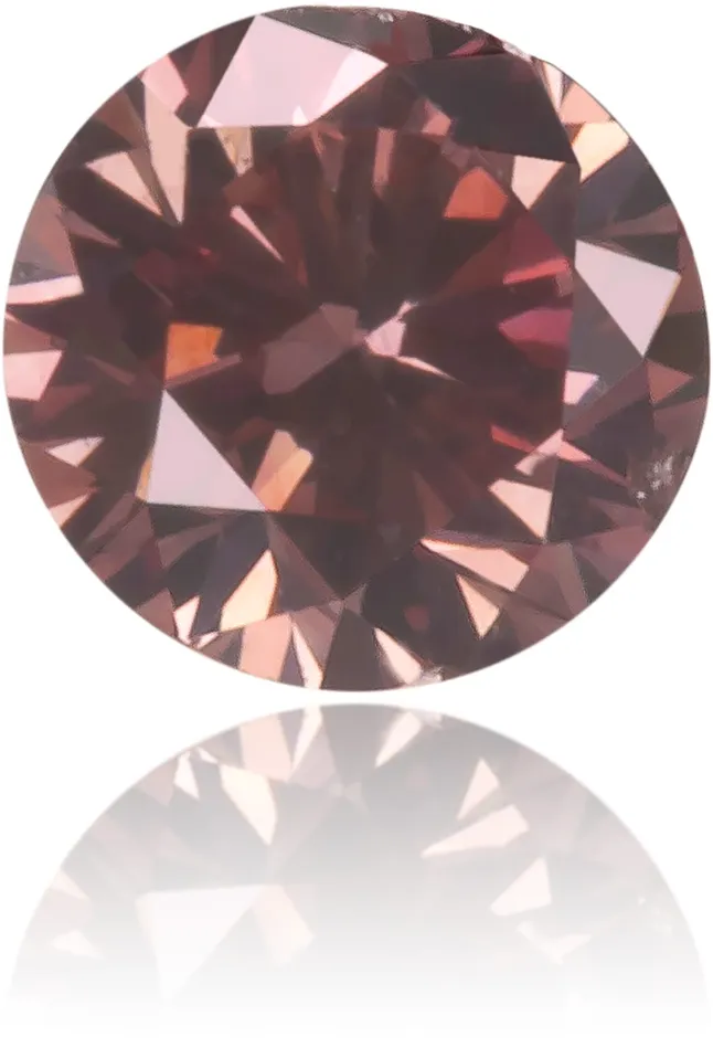 Langerman Diamonds Earrings Natural Pink Diamond Round 014 ct Polished