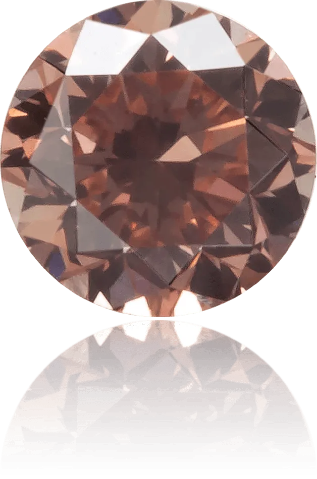 Langerman Diamonds Earrings Natural Pink Diamond Round 020 ct Polished