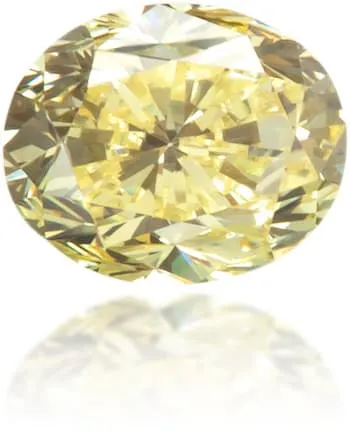 Langerman Diamonds Earrings Natural Yellow Diamond Oval 020 ct Polished