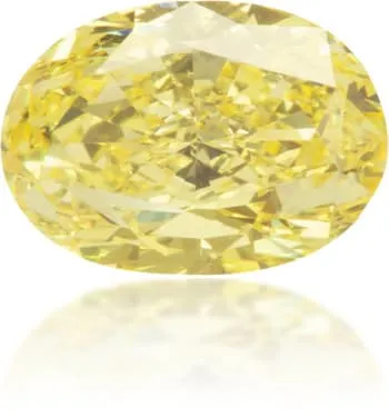 Langerman Diamonds Earrings Natural Yellow Diamond Oval 088 ct Polished