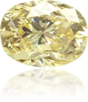 Langerman Diamonds Earrings Natural Yellow Diamond Oval 106 ct Polished