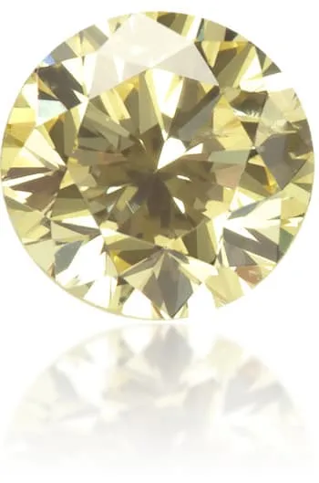 Langerman Diamonds Earrings Natural Yellow Diamond Round 023 ct Polished
