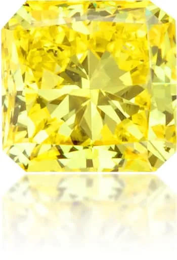 Langerman Diamonds Earrings Natural Yellow Diamond Square 029 ct Polished