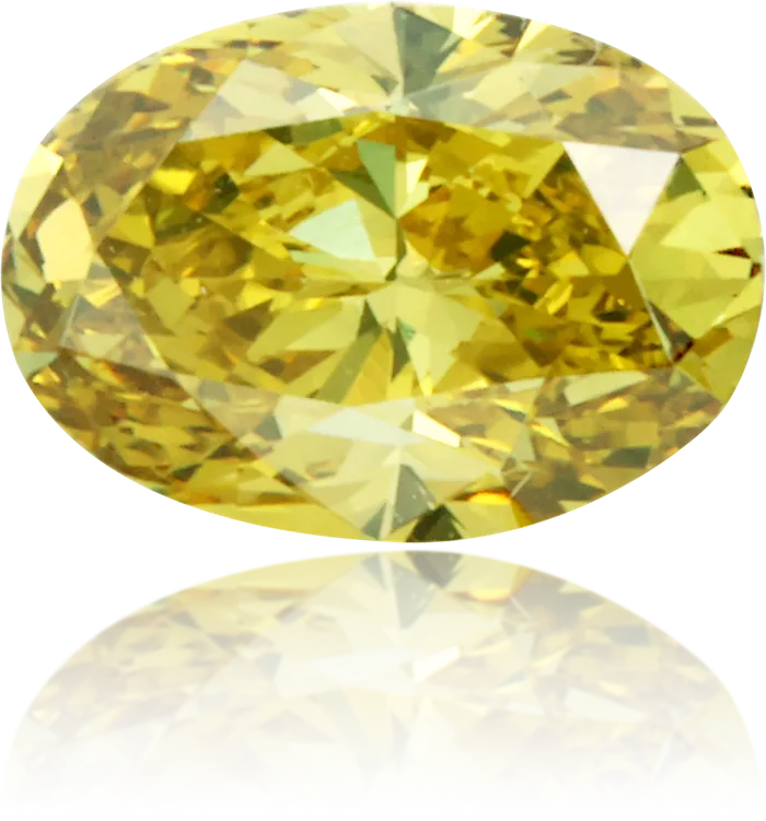 Langerman Diamonds Natural Green Diamond Oval 045 ct Polished Earrings
