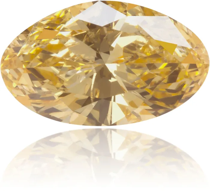 Langerman Diamonds Natural Orange Diamond Oval 043 ct Polished Earrings Langerman Diamonds Natural Orange Diamond Oval 043 ct Polished Earrings