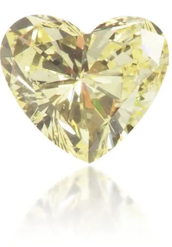Langerman Diamonds Natural Yellow Diamond Heart Shape 016 ct Polished Necklaces