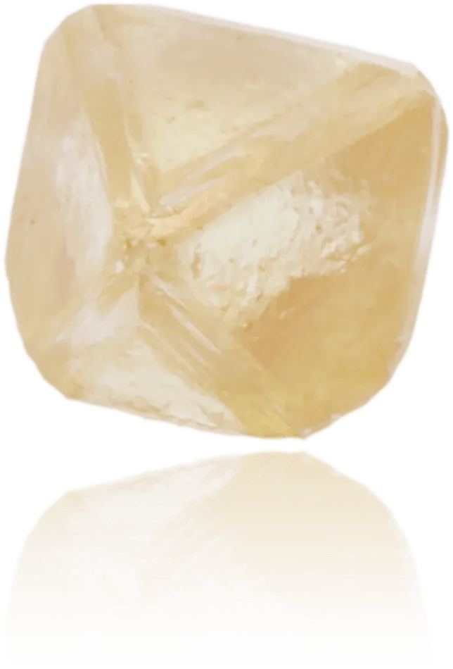 Langerman Diamonds Natural Yellow Diamond Rough 047 ct Rough Earrings