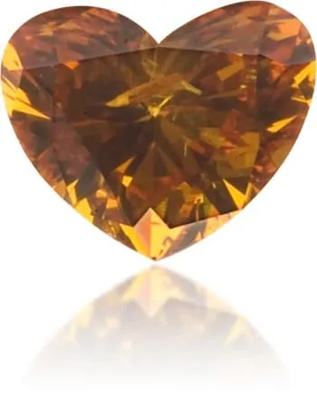 Langerman Diamonds Necklaces Natural Orange Diamond Heart Shape 011 ct Polished Langerman Diamonds Necklaces Natural Orange Diamond Heart Shape 011 ct Polished