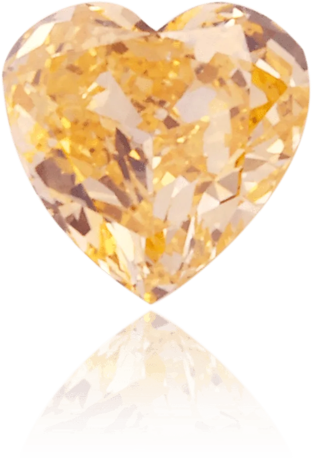 Langerman Diamonds Necklaces Natural Orange Diamond Heart Shape 022 ct Polished Langerman Diamonds Necklaces Natural Orange Diamond Heart Shape 022 ct Polished