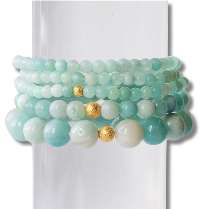 Lenny Eva Earrings Amazonit Armband 10mm Lenny Eva