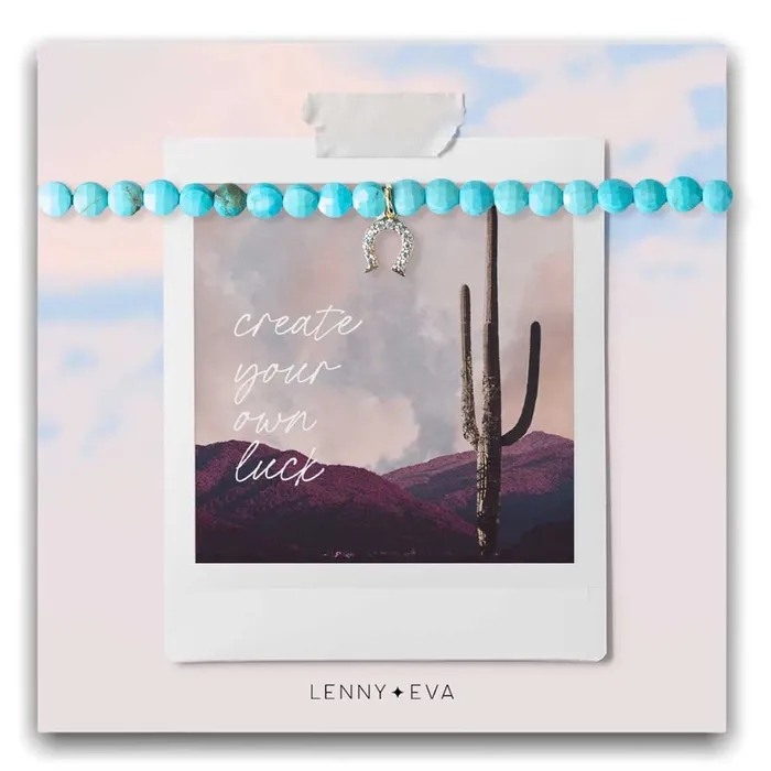 Lenny Eva Earrings Trkis GlcksArmband mit Hufeisen Lenny Eva