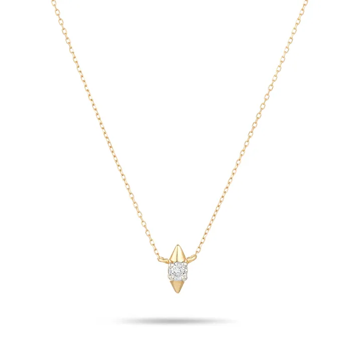London Single Diamond Spike Necklace Adina Reyter Necklaces