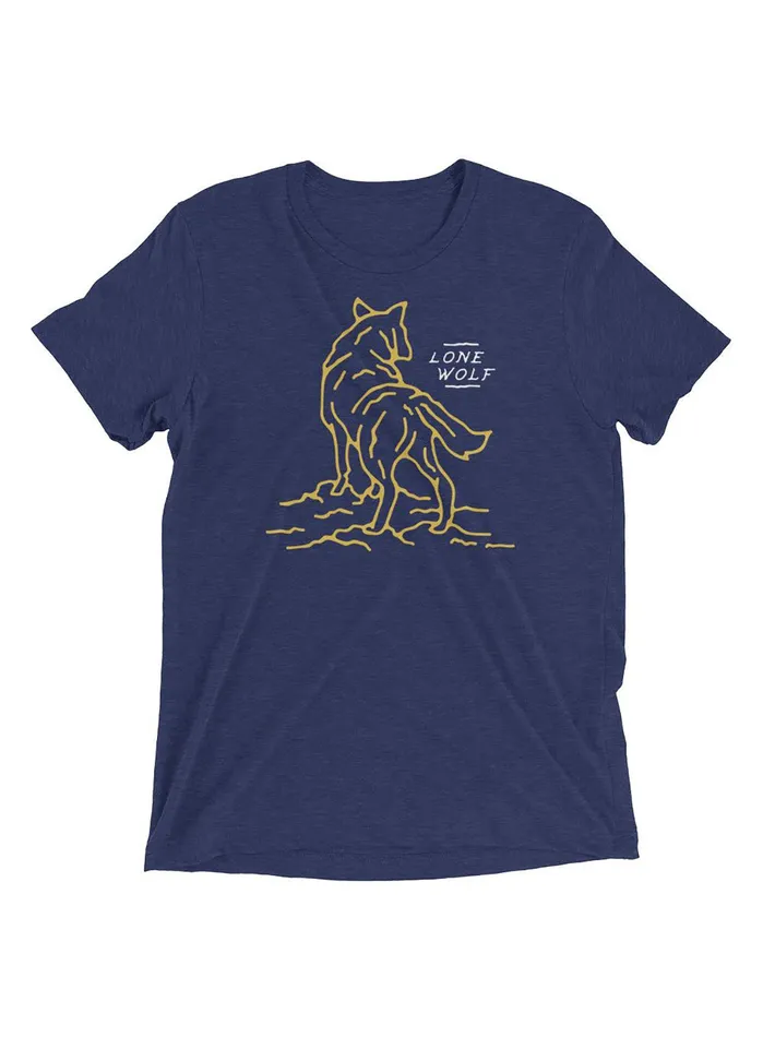 Lone Wolf Short sleeve tshirt WE ARE ALL SMITH Earrings