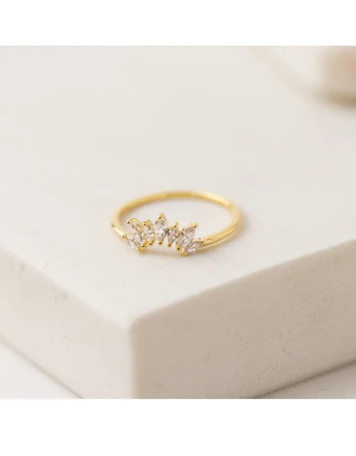 Lovers Tempo Rings Crown Ring Clear