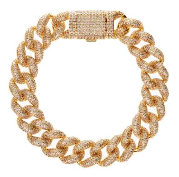 LUV AJ Pave Cuban Link Bracelet Bracelets