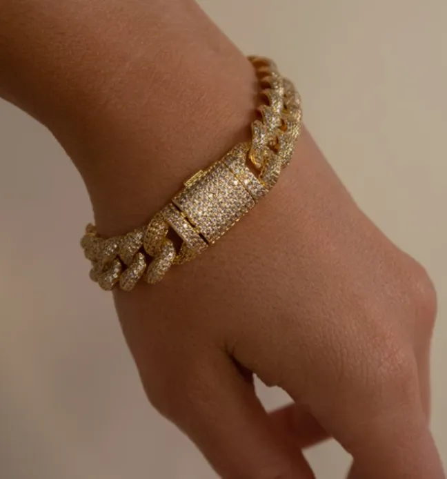 LUV AJ Pave Cuban Link Bracelet Bracelets LUV AJ Pave Cuban Link Bracelet Bracelets