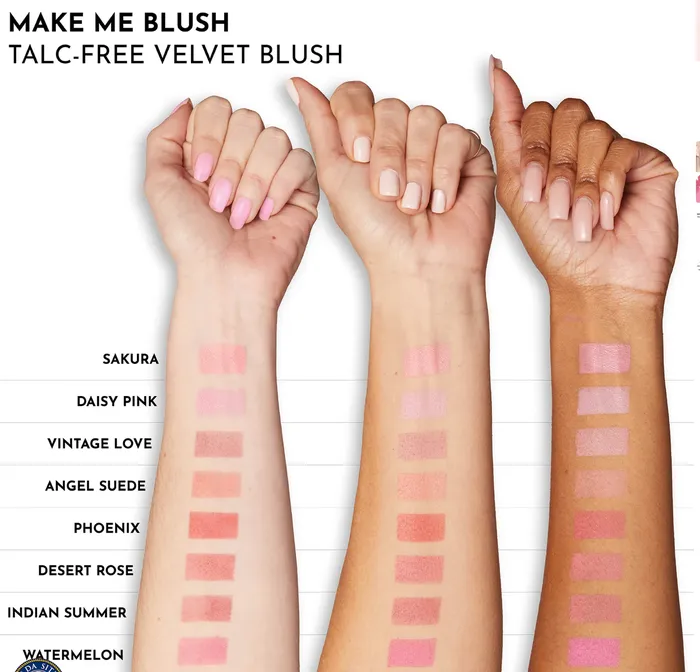 Make Me Blush TalcFree Velvet Blush Lawless Rings