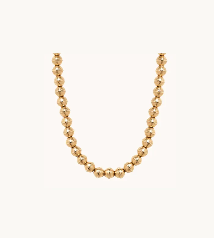 Marlo Laz Squash Blossom Bead Choker Earrings