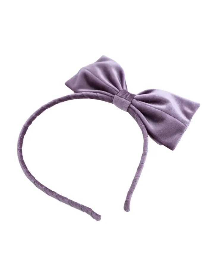 Melbees by Yellow Chimes Hair Bands for Kids Purple Bow Hairbands Headbands for Girls Head Bands Hair Accessories for Girls and Kids Yellow Chimes Necklaces