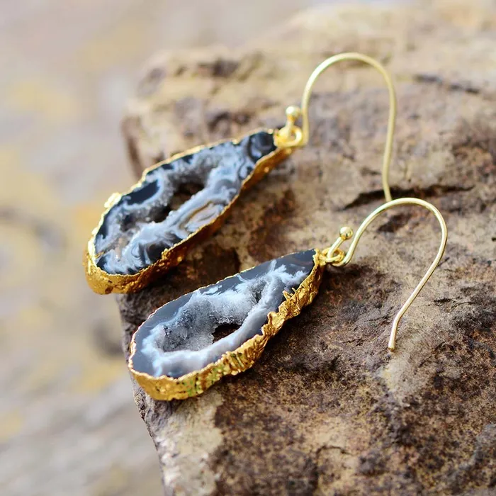 metamorphidi Earrings Natural Agate Dangle Earrings Stunning Gemstone Jewelry metamorphidi Earrings Natural Agate Dangle Earrings Stunning Gemstone Jewelry