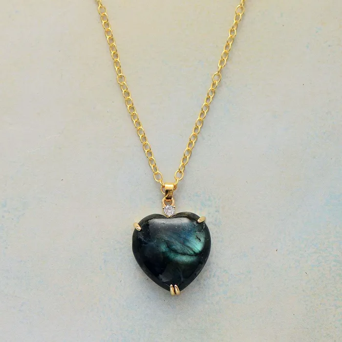 metamorphidi Necklaces Labradorite Heart Pendant Necklace Harness the Healing Power of Labradorite metamorphidi Necklaces Labradorite Heart Pendant Necklace Harness the Healing Power of Labradorite