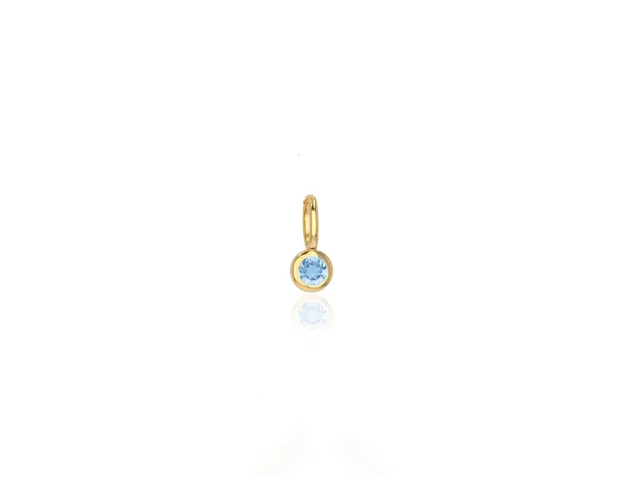 Mini Blue Topaz Charm Rachel Reid Rings