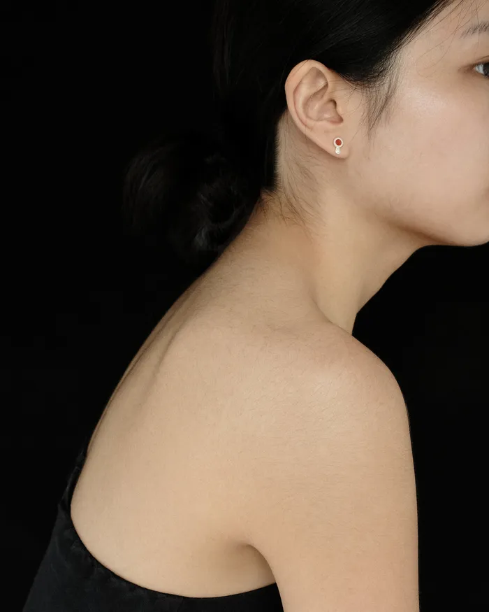 MYJN Earrings Re Tiny Drop Stud Earrings