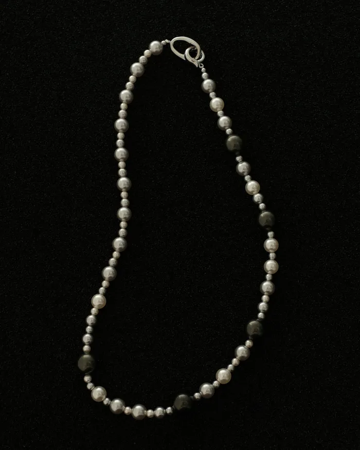 MYJN Magalie Crystal Pearl Necklace Necklaces
