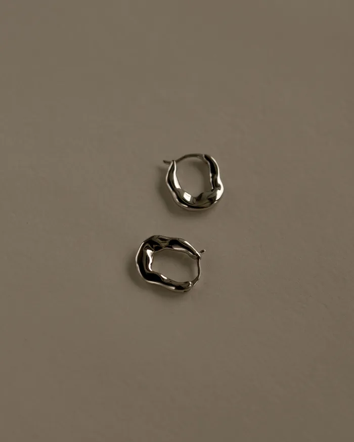 MYJN Una Flat Irregular Hoop Earrings Earrings